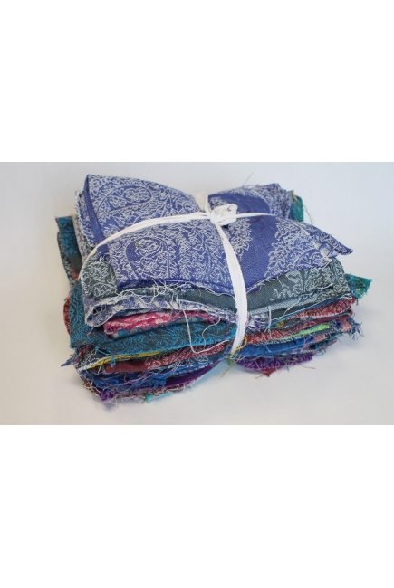 Лоскуты слингов для рукоделия 1кг: Diva Milano/Essenza 20x100см