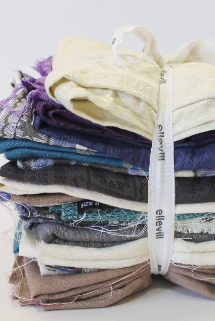 Лоскуты слингов для рукоделия 1кг: Ellevill 20x100см