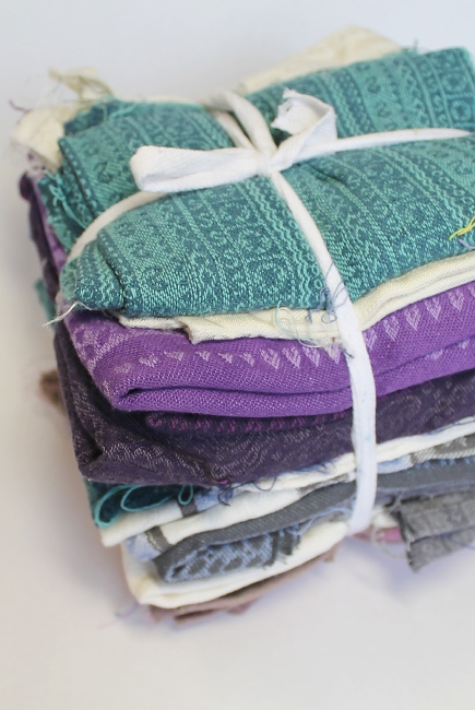 Лоскуты слингов для рукоделия 1кг: Ellevill 20x100см