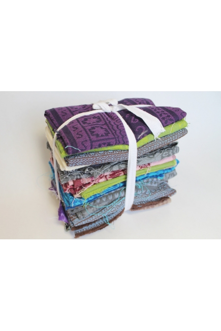 Лоскуты слингов для рукоделия 1кг: Ellevill 20x100см