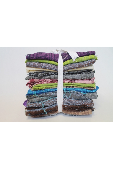 Лоскуты слингов для рукоделия 1кг: Ellevill 20x100см