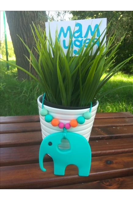 Слингобусы с прорезывателем Сафари, бирюзовые