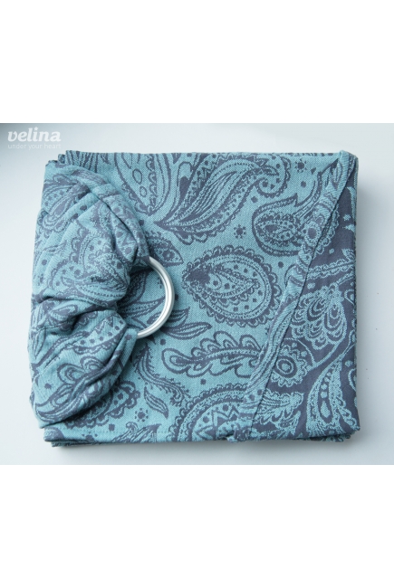 Слинг с кольцами Velina, Mint Paisley