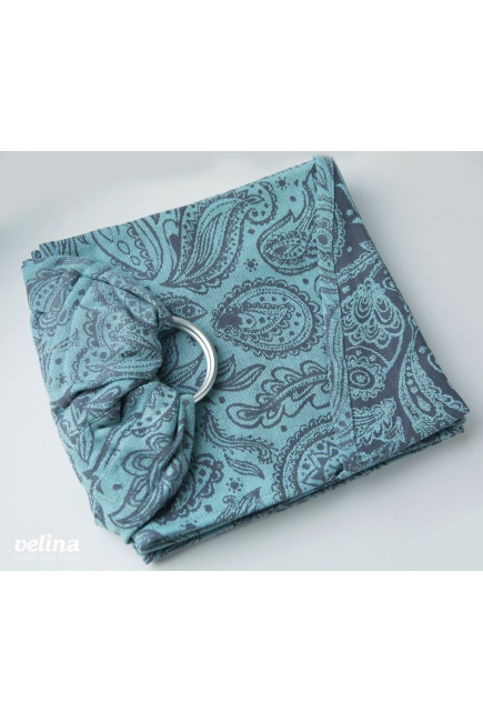 Слинг с кольцами Velina, Mint Paisley