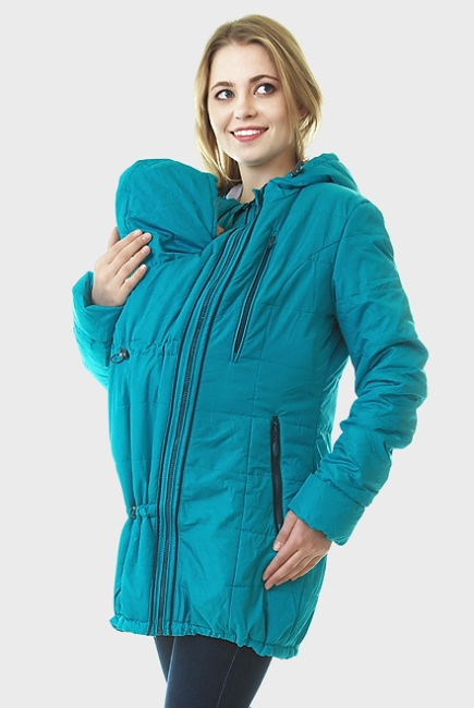 Слингокуртка демисезонная Chelsea 3в1, морская волна