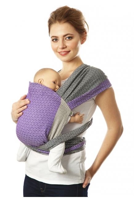 Май-слинг Mums Era "Диамант", жемчуг/лилак