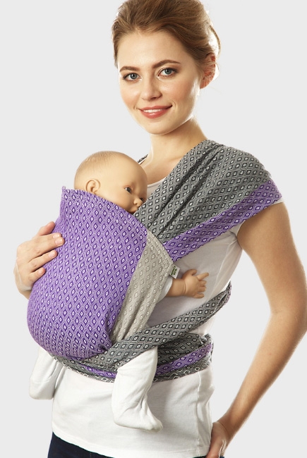 Май-слинг Mums Era "Диамант", жемчуг/лилак
