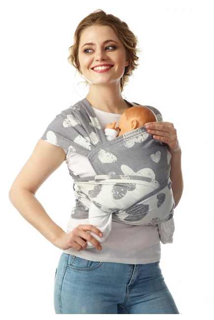 Май-слинг Mums Era "Сердца", антрацит