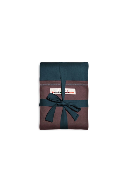 Слинг-шарф JPMBB трикотажный, цвет "морская волна-коричневый"