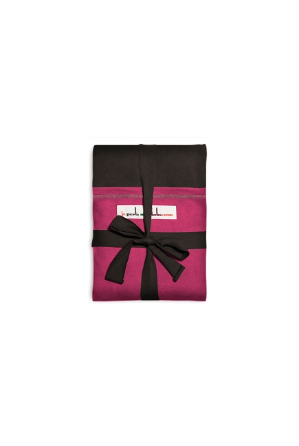 Слинг-шарф JPMBB трикотажный, цвет "темно-коричневый - фуксия"