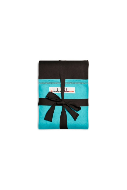 Слинг-шарф JPMBB трикотажный, цвет "темно-коричневый-бирюза"