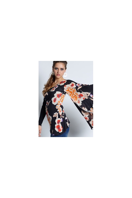 Топ для кормления Mothers en Vogue "Geisha Memoirs", принт "магнолия"