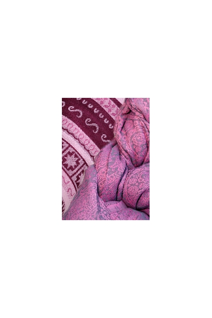 Май-слинг Ellevill Zara Tricolor Sugar/ Paisley Silver-Pink