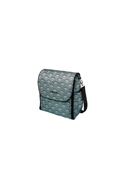Petunia Boxy Backpack: Aquamarine Roll