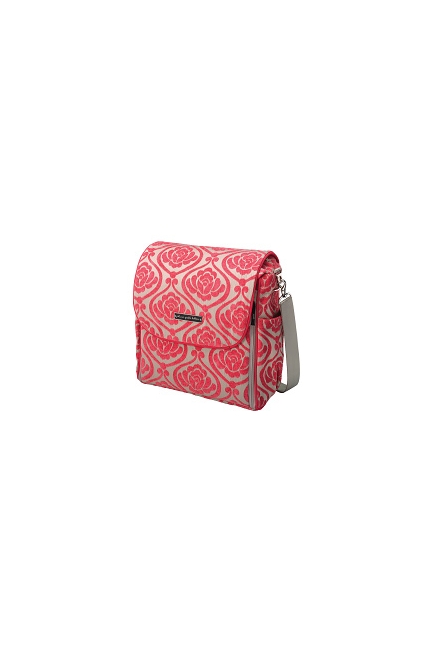 Petunia Boxy Backpack: Almond Raspberry