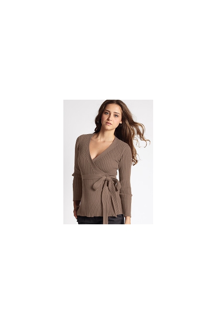 Кардиган для кормящих Beck's Ribbed-Knit, бежевый