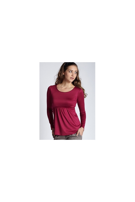 Топ для кормления Mothers en Vogue Must Have Crew-Neck, вишневый