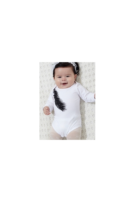 Боди Mothers en Vogue Plume & Feather детский, белый