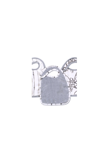 Aden&Anais набор 3 бамбуковых слюнявчиков, Moonlight (лунный свет)