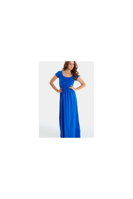 Платье для кормления Mothers en Vogue Must Have U-Neck Maxi, кобальт