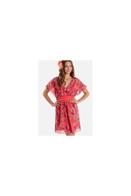 Платье для кормящих Mothers en Vogue Obi, коралловый