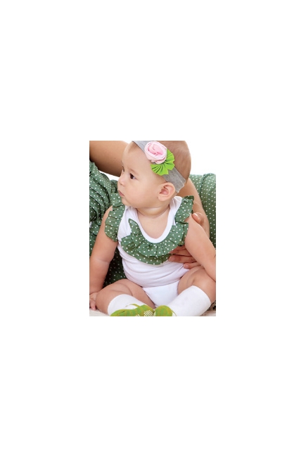 Боди Mothers en Vogue Mallory May для малыша, цвет зеленый