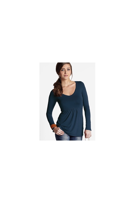 Топ для кормления Mothers en Vogue Must Have V-Neck, синий (Night Shadow Blue)