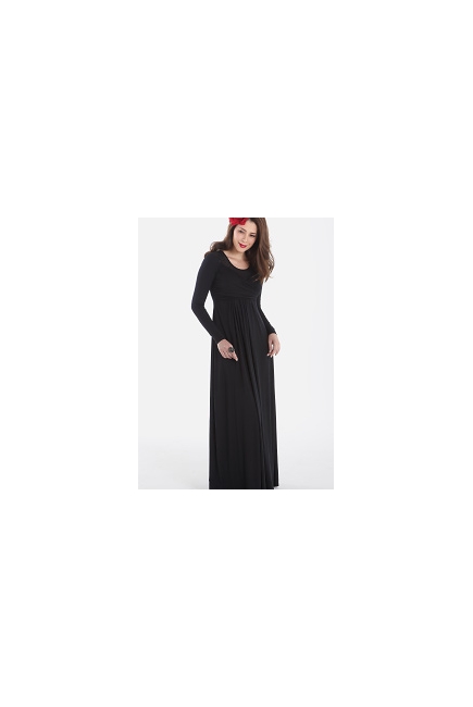 Вечернее платье для кормящих Mothers en Vogue Lola Mae Maxi, черный