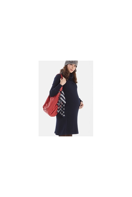 Платье для кормящих Mothers en Vogue Waffle Knit, синий (Blue Night)