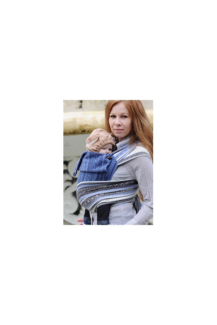 Май-слинг Ellevill Zara Infinity / Zara Tricolor Blue со льном