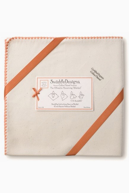 Фланелевая пеленка Organic Orange Edge