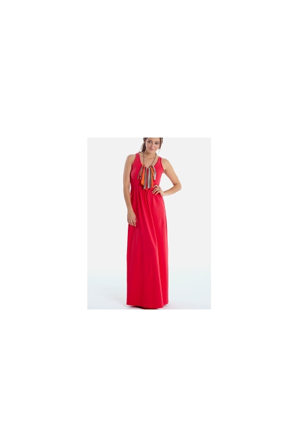 Платье для кормления Mothers en Vogue Must Have V-Neck Maxi, ягодный (Teaberry)