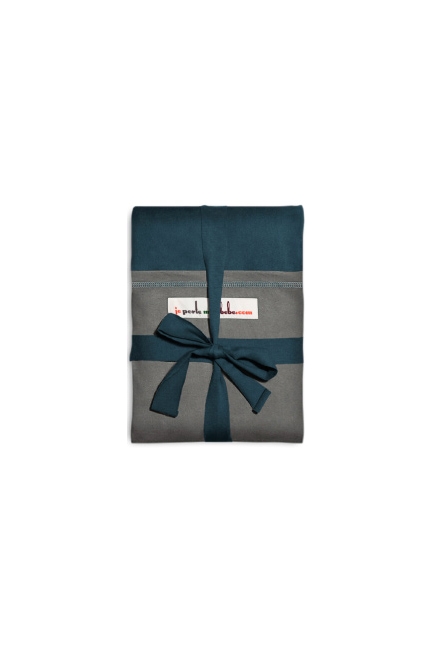 Слинг-шарф JPMBB трикотажный, цвет "морская волна-серый"