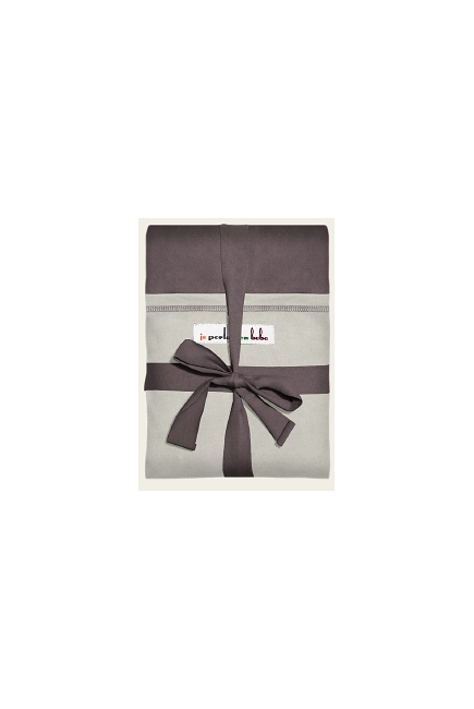 Слинг-шарф JPMBB трикотажный, цвет "коричневый-светло-серый"