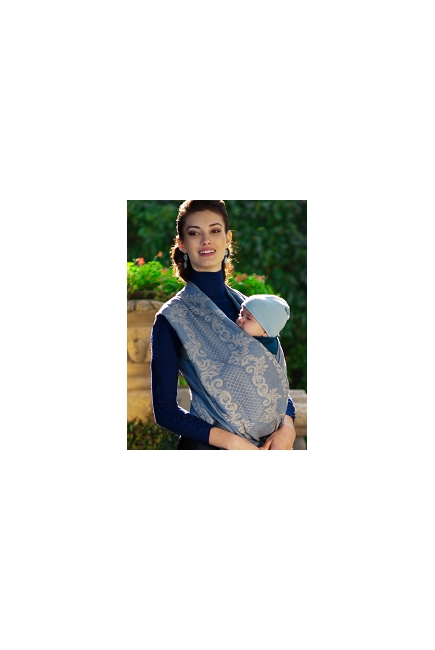 Слинг-шарф Diva Milano cо льном, Barocco Siciliano Notte