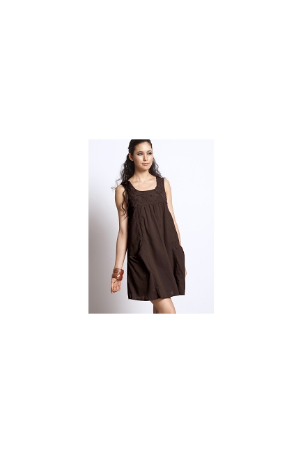 Платье Mothers en Vogue "Macrame Sundress", цвет коричневый