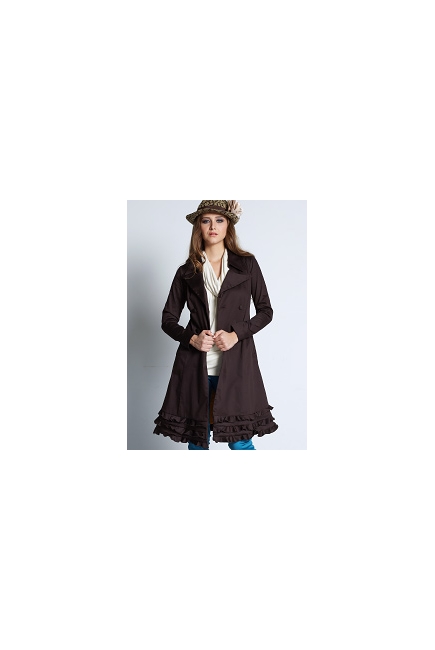 Плащ "Wuthering Cotton Sateen", цвет коричневый