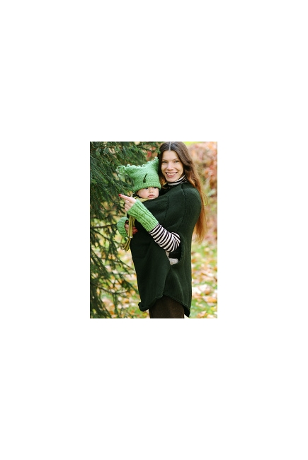 Слингопончо Junah, цвет темно-зеленый