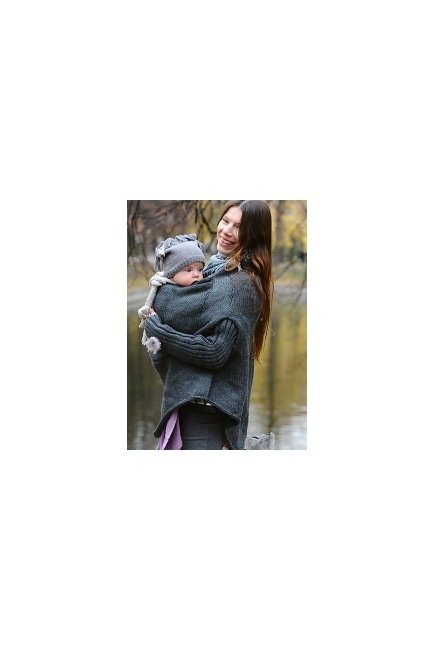 Слингопончо Junah, цвет серый