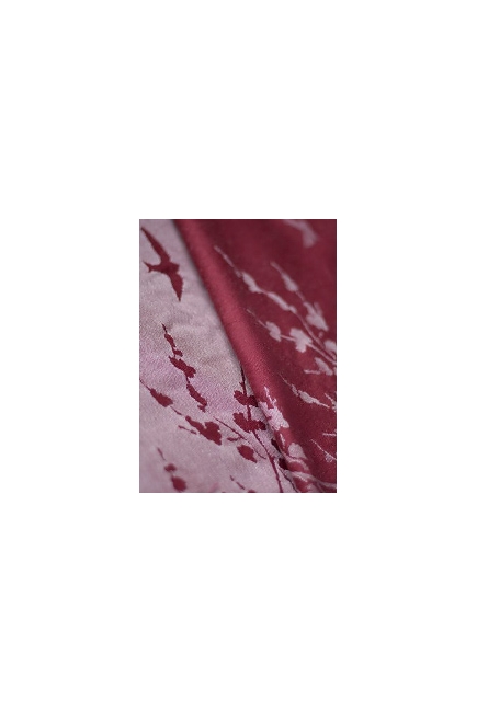 Слинг-шарф Nati Swallows (Ласточки) Wine Red с шелком и рами
