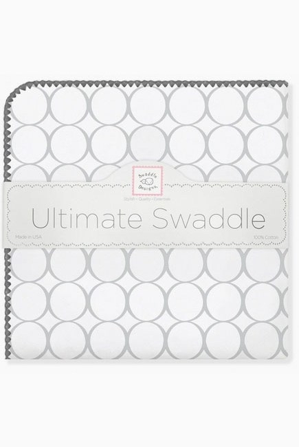 Фланелевая пеленка для новорожденного SwaddleDesigns Sterling Mod/WH