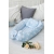 Гнездышко для новорожденных Babynest Stars and waves blue sky