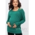 Блуза летучая мышь для кормящих и беременных, изумрудная