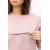 Свитшот для кормящих и беременных с воланчиками, цвет пыльно-розовый