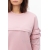 Свитшот для кормящих и беременных с воланчиками, цвет пыльно-розовый