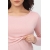 Лонгслив для кормящих и беременных, жемчужно-розовый