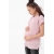 Футболка для беременных и кормящих, розовая