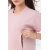 Футболка для беременных и кормящих, розовая