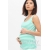 Майка для кормящих и беременных, в ментоловую полоску