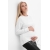 Джемпер для беременных и кормящих флисовый, цвет белый